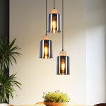 Suspensions de table en bois : suspension de table e27 lampe de cuisine suspension r�glable en hauteur ...