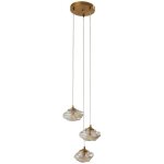 Suspension en verre � intensit� variable 'piatra' en verre pour salon & salle � manger