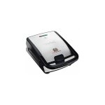 Sw852d - appareil  sandwichs, 700 w, revtement anti - adhsif, noir / acier inoxydable. - tefal