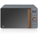 Swan - sm22036gryneun micro - ondes digital 20l design moderne nordic 800w gris