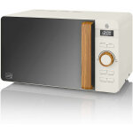 Swan sm22036whtneu micro - ondes digital 20l design moderne nordic 800w blanc