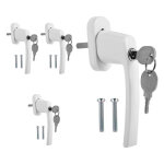 Swanew - 4x poignée de fenêtre en aluminium poignée de fenêtre olive de fenêtre set verrouillable poignée ... Swanew - 4x poignée de fenêtre en aluminium poignée de fenêtre olive de fenêtre set verrouillable poignée ...