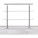 Swanew garde - corps de porte fentre rampe d'escalier acier inoxydable main courante balustrade 80 cm ...