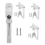 Swanew - poignée de fenêtre avec serrure verrouillable alu même clé blanche - 16x blanc Swanew - poignée de fenêtre avec serrure verrouillable alu même clé blanche - 16x blanc