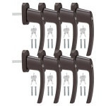 Swanew - poigne de fentre verrouillable poigne de fentre cl alu scurit enfants marron 8x