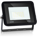 Swanew projecteur led 20w proline blanc chaud ip65 haute luminosit radiateur