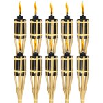 Swanew torche de jardin en lot de 20. flambeaux en bambou. avec mche. clairage d'ambiance. hauteur ...
