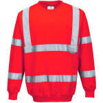Sweat shirt haute visibilit� portwest rouge l