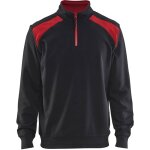 Blaklader - sweat de travail à col camionneur bicolore 3353 - noir / rouge xl Blaklader - sweat de travail à col camionneur bicolore 3353 - noir / rouge xl