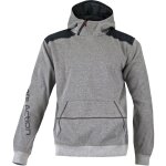 Lma - sweat  capuche de travail renforc avec col haut zipp cyber gris l