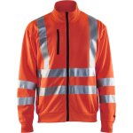 Sweat de travail zipp� haute visibilit� 3358 - rouge fluo l