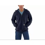 Sweatshirt carhartt zip hooded bleu marine t. s