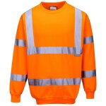Sweat shirt haute visibilit� portwest orange fluo m