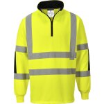 Sweat shirt haute visibilit� portwest rugby xenon jaune fluo 4xl