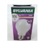 Sylvania - ampoule led 6w ronde a60 verre satin� filament d�co vintage e27 230v dimmable 806lm toledo ...