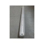 R�glette grise �tanche 1577x90x100mm ballast �lec. 230v pour 1 tube fluo t8 1500mm (non incl) ip66 start ...