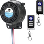 Syst�me d'alarme moto alarme de vibration �tanche antivol � distance sans fil avec double t�l�commande ...