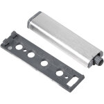 Syst�me de charni�re poussoir pour portes et tiroirs de meuble avec amortisseur et but�e plastique