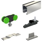 Systme coulissant slid'up 1100 pour une porte de sparation - rail 1, 55 m - 40 kg