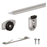Slid'up by mantion ? syst�me coulissant pour 2 portes de placard ? rail aluminium 1, 2 m ? poids max ...