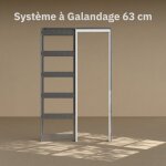 Syst�me � galandage avec finition - pour porte 63 cm