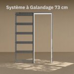 Syst�me � galandage avec finition - pour porte 73 cm
