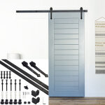 Systme de porte coulissante ensemble d'accessoires pour rail au sol rail de porte  rouleau en bois ...