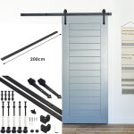 Systme de porte coulissante ensemble d'accessoires pour rail au sol rail de porte  rouleau en bois ...