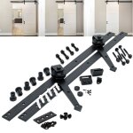 Systme pour porte coulissante systme galandage avec rail de 244 cm pour portes jusqu? 150 kg max.