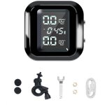 Syst�me de surveillance de la pression des pneus sans fil pour moto tpms de charge usb pour moto avec ...