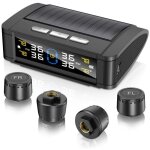 Tpms solaire avec alertes vocales - syst�me de surveillance pression pneus externe 0 - 87 psi - capteurs ...