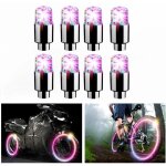 Syzplnwy lot de 8 bouchons de valve de pneu led phosphorescents avec lumi�re clignotante pour voitures, ...