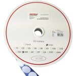 T02035000003c1 pastille ronde auto - agrippante hotmelt  coller partie velours () 35 mm blanc 1 pc(s) ...