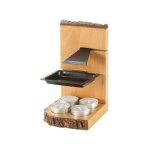 Table et cook - raclette bougies support bois 1 personne