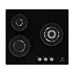 Electrolux - table de cuisson gaz 56cm 3 feux noir egt6633nok