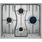 Table de cuisson � gaz electrolux rgg 6243 lox en acier inoxydable � encastrer 4 br�leurs
