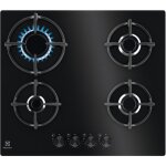 Table de cuisson � gaz encastrable 4 feux electrolux egg64272k noir