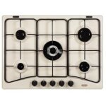 Table de cuisson � gaz encastrable 5 br�leurs delonghi sf 57 avt black sand