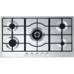 Table de cuisson � gaz encastrable 90 cm 5 br�leurs delonghi slf 590 lx