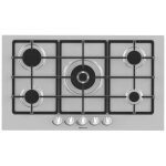 Table de cuisson  gaz encastrable hisense gm973xf 5 brleurs en acier inoxydable