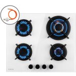 Klarstein - tables de cuisson � gaz, plaque de cuisson gaz � 4 br�leurs, table de cuisson electrique ...