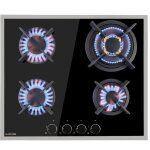 Klarstein - tables de cuisson � gaz, plaque de cuisson gaz � 4 br�leurs, table de cuisson electrique ...