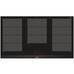 Siemens ? table de cuisson induction 90cm 5 foyers 11100w avec zones flexinduction ? encastrable noir ...