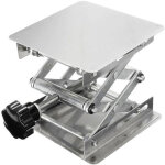 Table �l�vatrice de laboratoire plate - forme de levage de laboratoire en acier inox �l�vateur r�glable ...