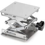 Table �l�vatrice de laboratoire, plateforme de laboratoire, acier inoxydable, 150 x 150 mm, hauteur de ...