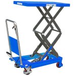 Fimm - table élévatrice manuelle double ciseaux charge 150 kg diam roues 100 mm Fimm - table élévatrice manuelle double ciseaux charge 150 kg diam roues 100 mm