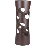 Table passion - lampe totem effet bois forme �vas�e 60cm