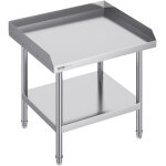 Table de preparation des aliments en metal vevor 24 x 28 x 26 pouces, avec protection anti - eclaboussures ...