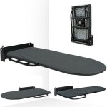 Table � repasser pliante avec fixation murale, pivotante � 180�, peu encombrante, 92 x 32 cm, avec housse ...