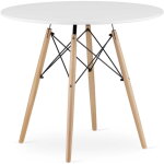 Table ronde todi 90 cm - blanche